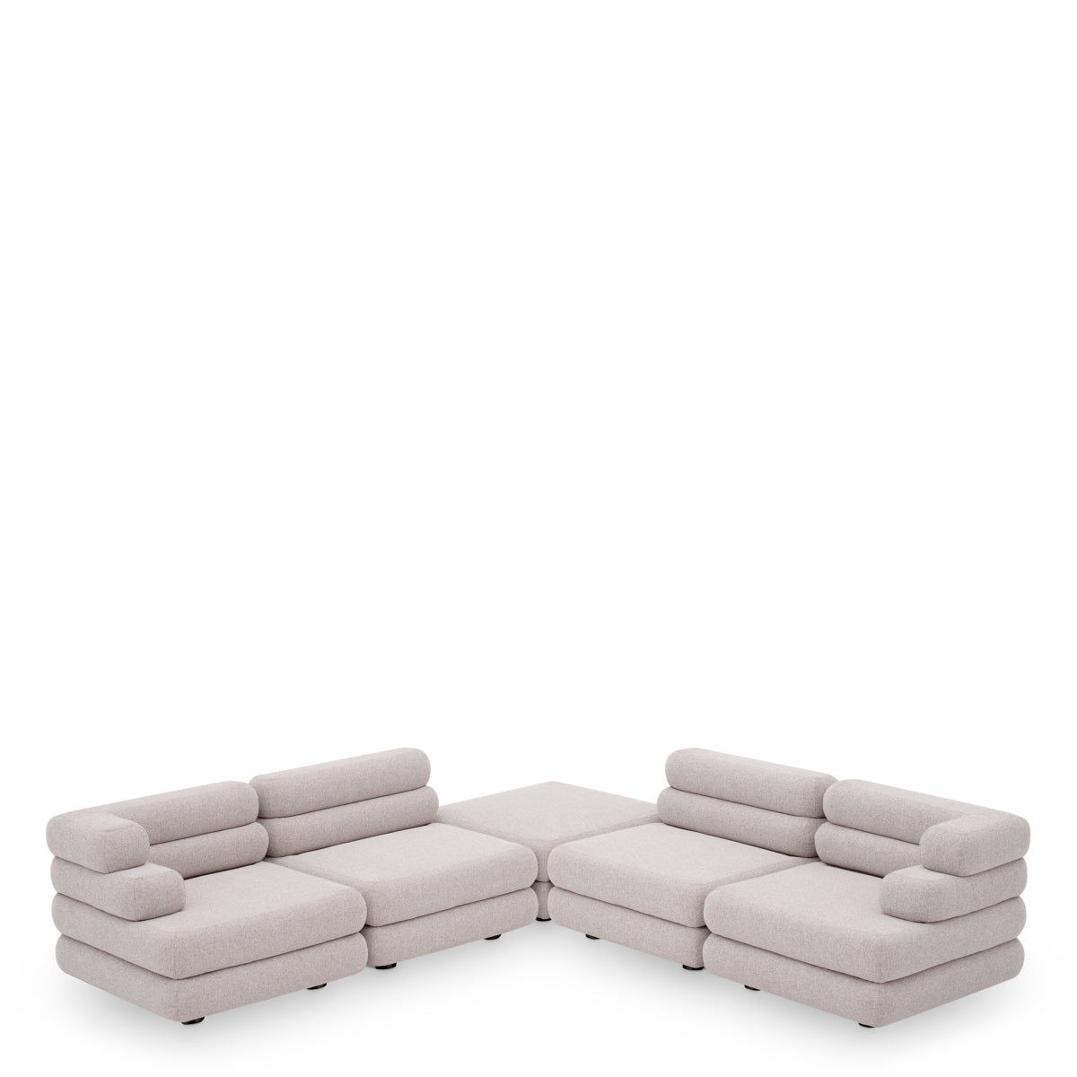 Zewnętrzna sofa modułowa Malaga - puf