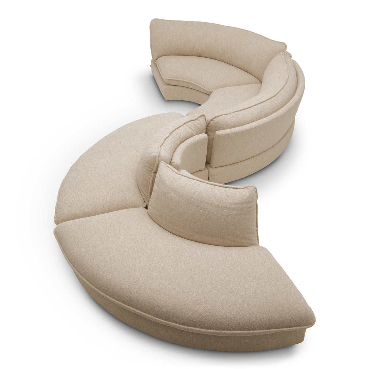 Sofa modułowa Cresson, tkanina Daley, piaskowa – narożnik wewnętrzny