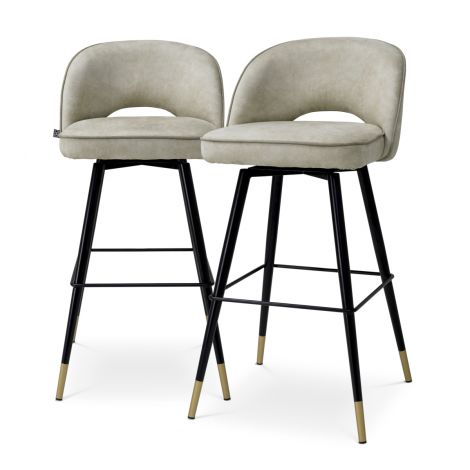 Set of two Eichholtz Cliff bar stools