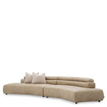 Sofa Marvella, ekoskóra Valente beżowa, tkanina Renato ecru