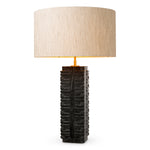 Lampa stołowa Cong dark grey marble incl shade