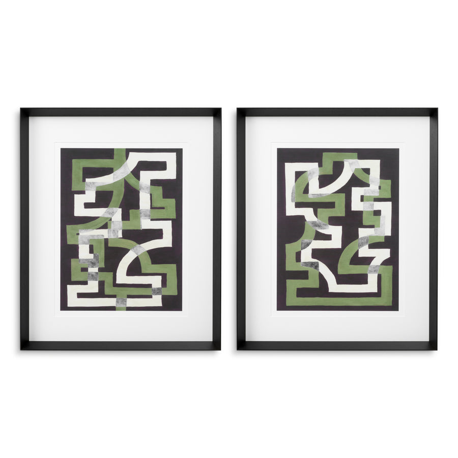Grafika Window Trellis by Michael Willett, zestaw 2 szt.