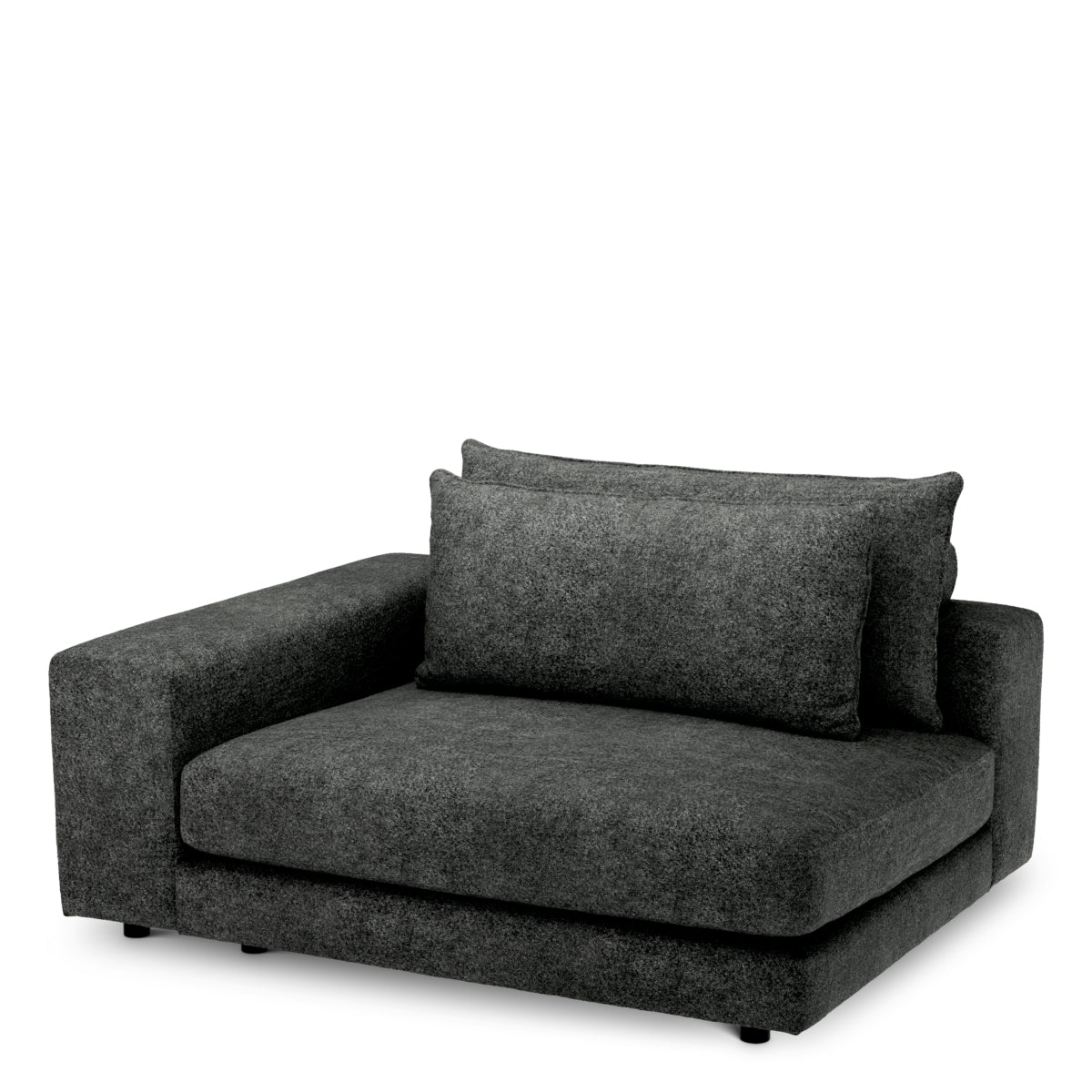 Narożnik L lewy sofy modułowej Lounge Club, Velora Charcoal