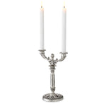 Świecznik Whitney, wykończenie antique silver