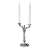 Świecznik Whitney, wykończenie antique silver