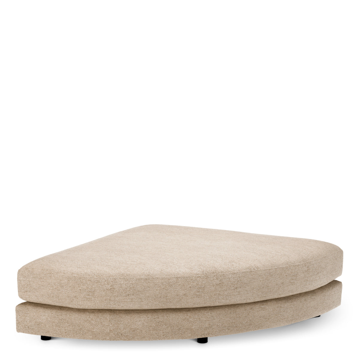 Puf modułowy półokrągły Lounge Club, Lurano Greige
