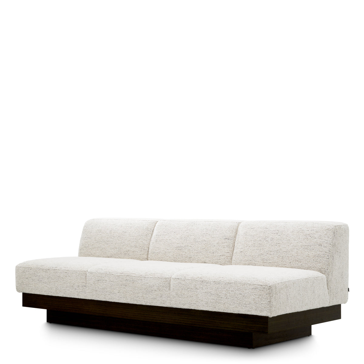 Sofa Bastion, tkanina Seashell złamana biel, okleina w kolorze węglowej szarości