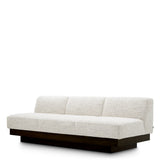 Sofa Bastion, tkanina Seashell złamana biel, okleina w kolorze węglowej szarości
