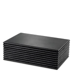Pudełko dekoracyjne Elvane, black leather