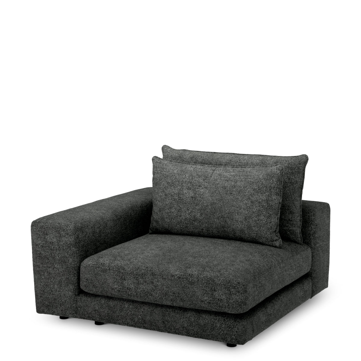 Narożnik S lewy sofy modułowej Lounge Club, Velora Charcoal