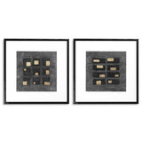 Grafika Black Squares by Michael Willett, zestaw 2 szt.