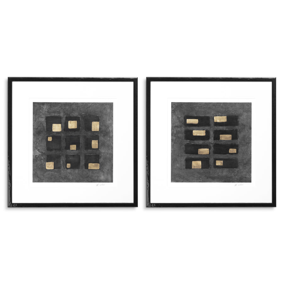 Grafika Black Squares by Michael Willett, zestaw 2 szt.