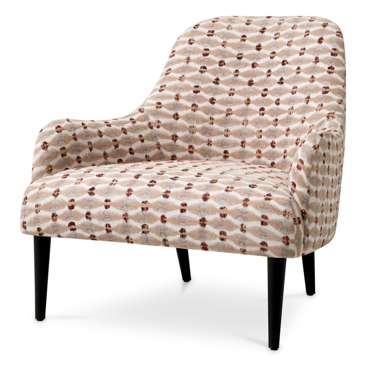Fotel Colette, ariane beige orange