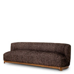 Sofa Stelvio, wykończenie walnut, norman bouclé black