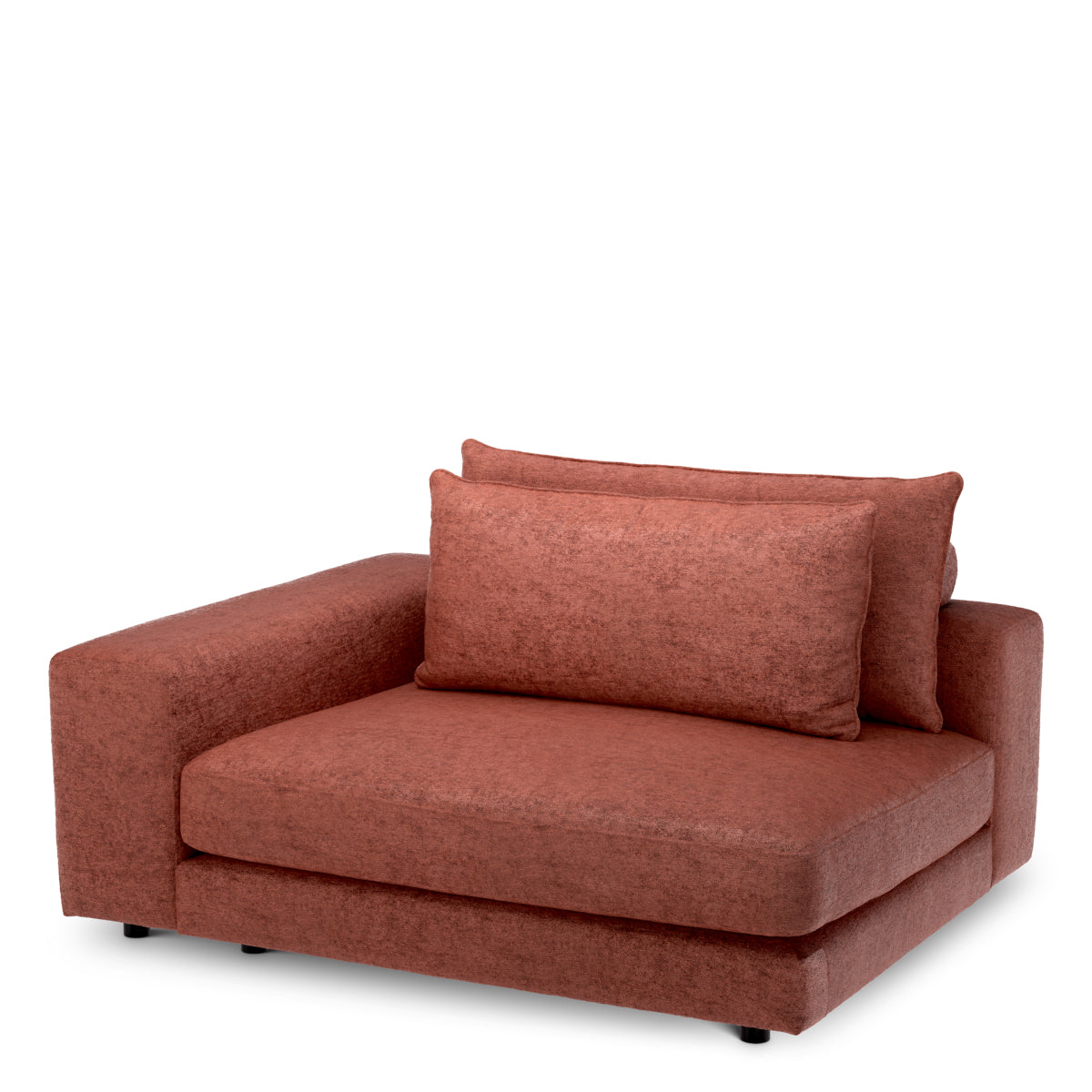 Narożnik L lewy sofy modułowej Lounge Club, Montier Burnt Orange