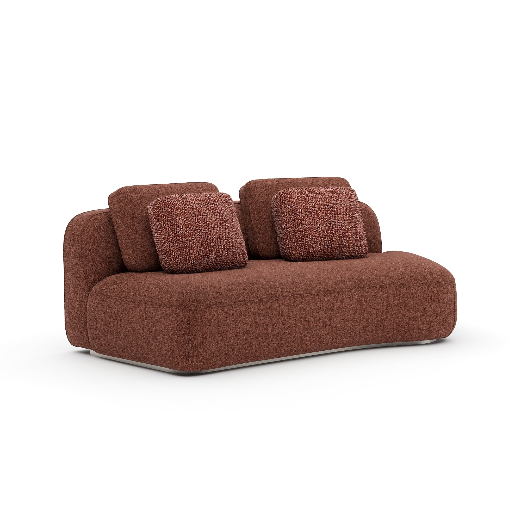 Sofa Sasso – zakrzywiony element bez podłokietników RAF | Saffron, prawy