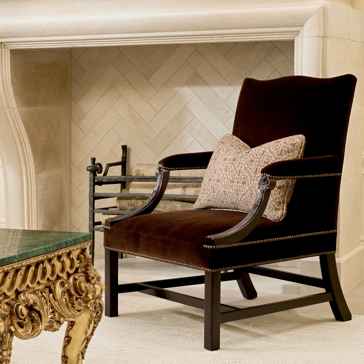 Poduszka Frieze Rectangular jacquard beige