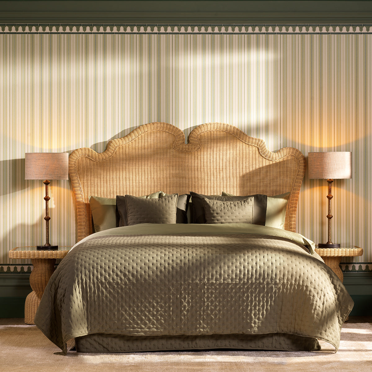Zagłówek Boudoir, naturalny rattan