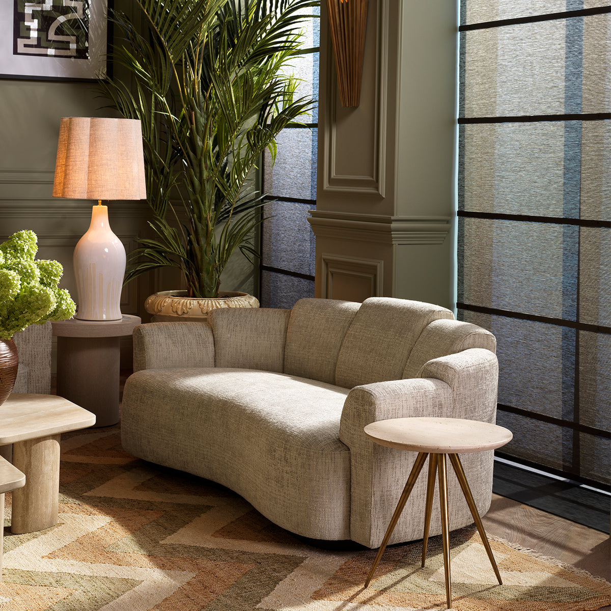 Sofa Marbella S, tkanina Creststone beżowa