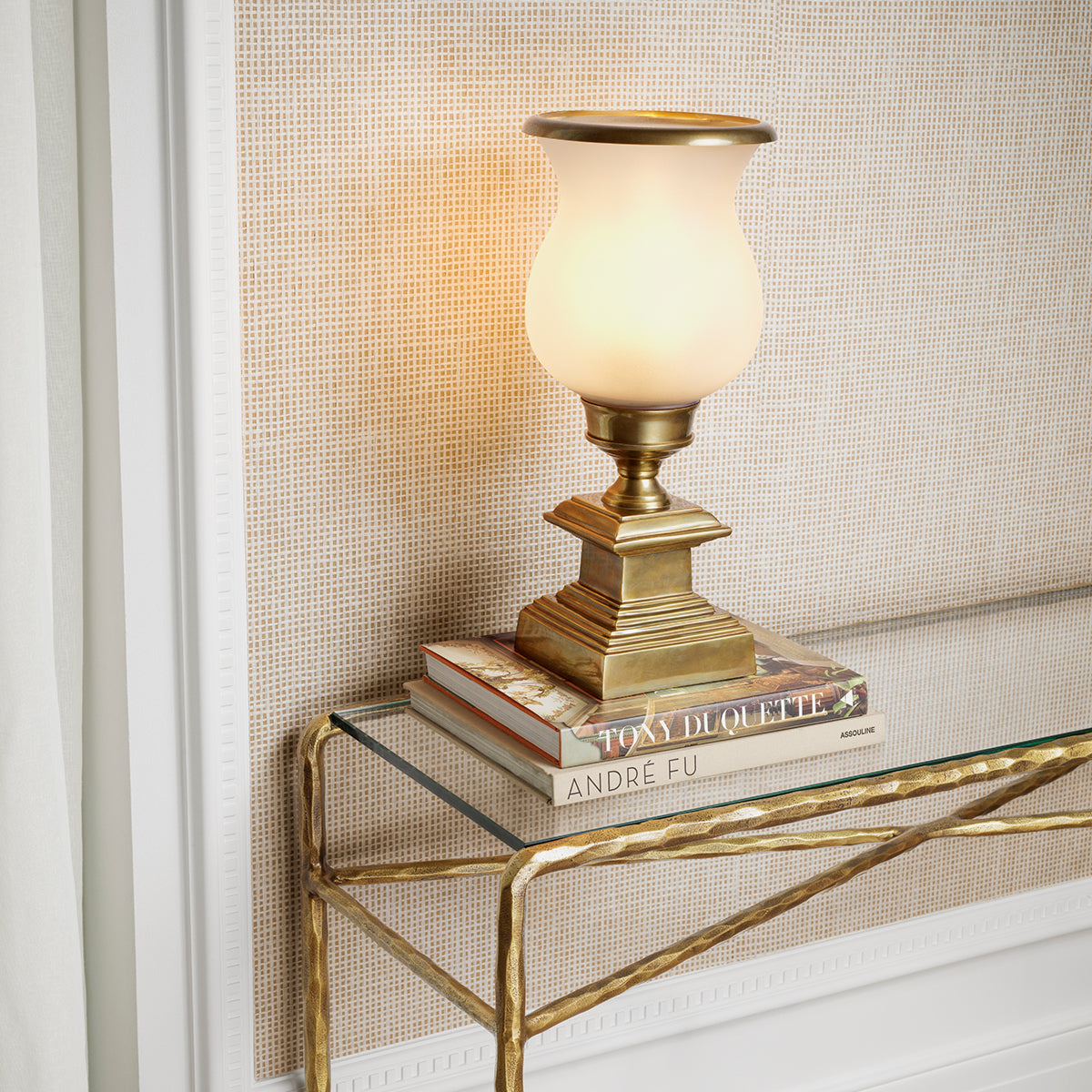 Lampa stołowa Datcha, wykończenie mosiądz vintage
