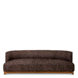 Sofa Stelvio, wykończenie walnut, norman bouclé black