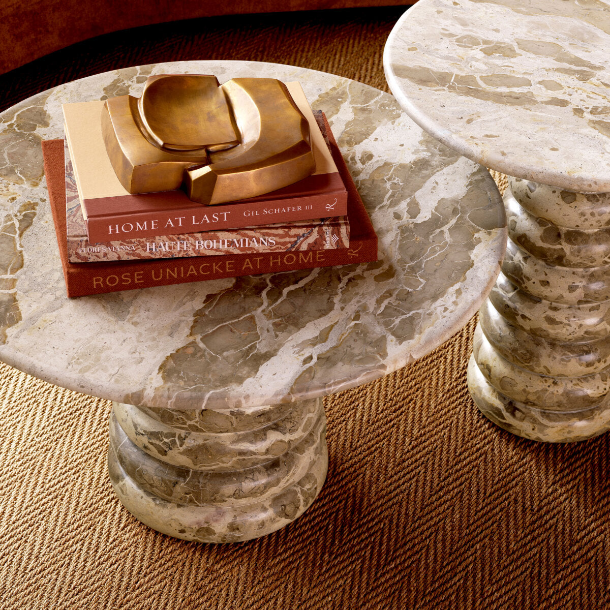 Stolik boczny Lerici, chocolate marble