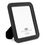 Ramki na zdjęcia Elvane, black leather, komplet 2 szt.