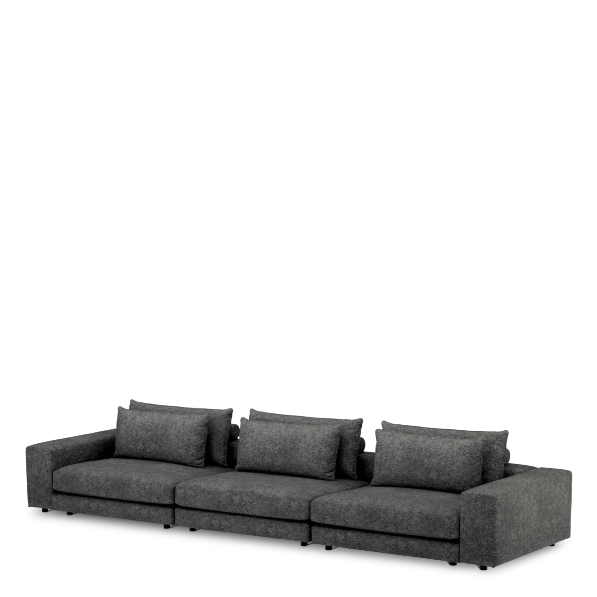 Element środkowy sofy modułowej Lounge Club, Velora Charcoal