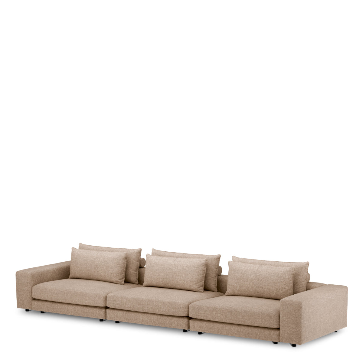 Narożnik L prawy sofy modułowej Lounge Club, Velora Taupe