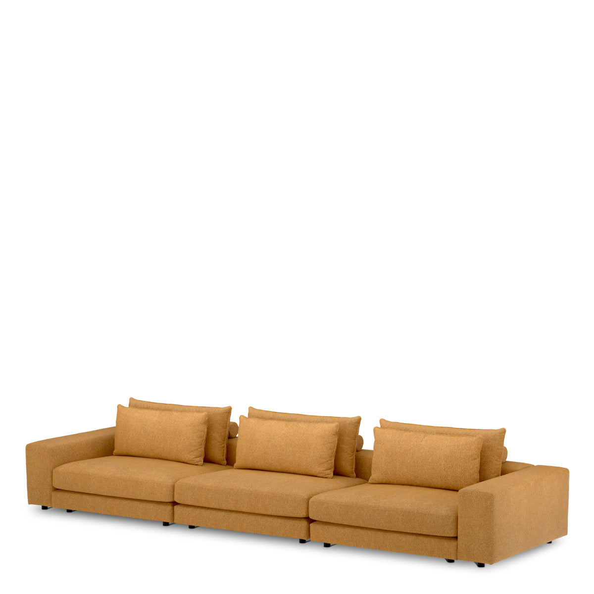 Element środkowy sofy modułowej Lounge Club, Velora Musztardowy