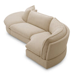 Sofa modułowa Cresson, tkanina Daley, piaskowa – narożnik wewnętrzny