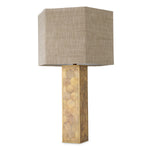 Lampa stołowa Montreux, wykończenie w mosiądzu vintage, klosz w zestawie