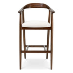 Stołek barowy Beale, wykończenie classic brown, sentier cream