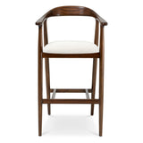 Stołek barowy Beale, wykończenie classic brown, sentier cream