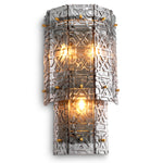 Lampa ścienna Georgette, wykończenie bronze, jasnodymione szkło