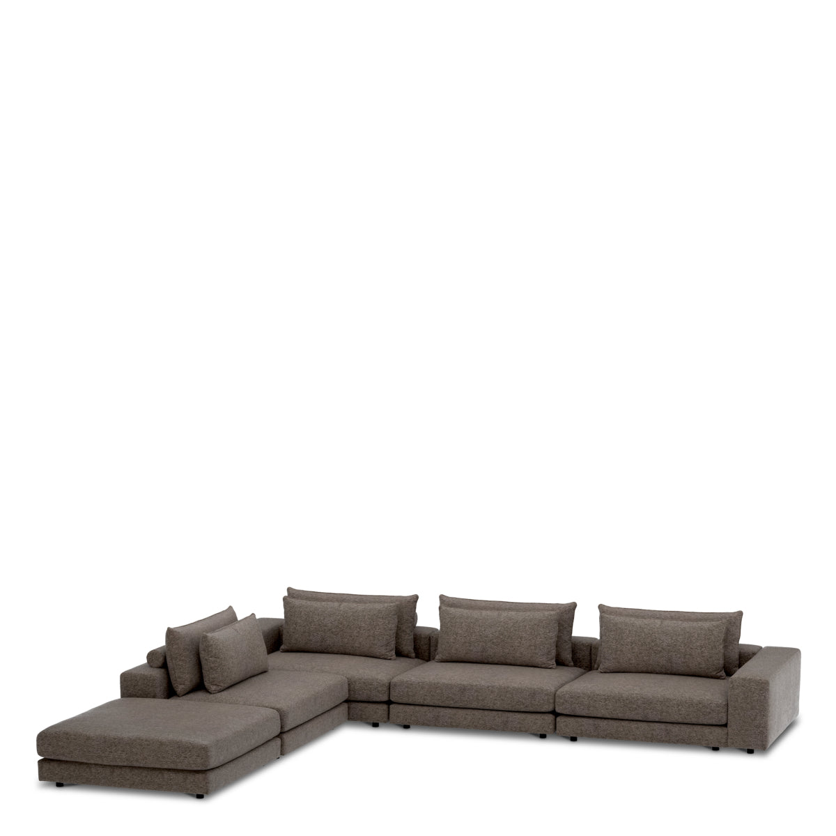 Narożnik L lewy sofy modułowej Lounge Club, Montier Dark Grey