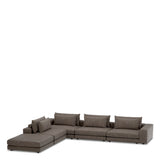 Narożnik L lewy sofy modułowej Lounge Club, Montier Dark Grey