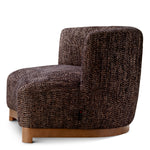 Fotel Stelvio, wykończenie walnut, norman bouclé black