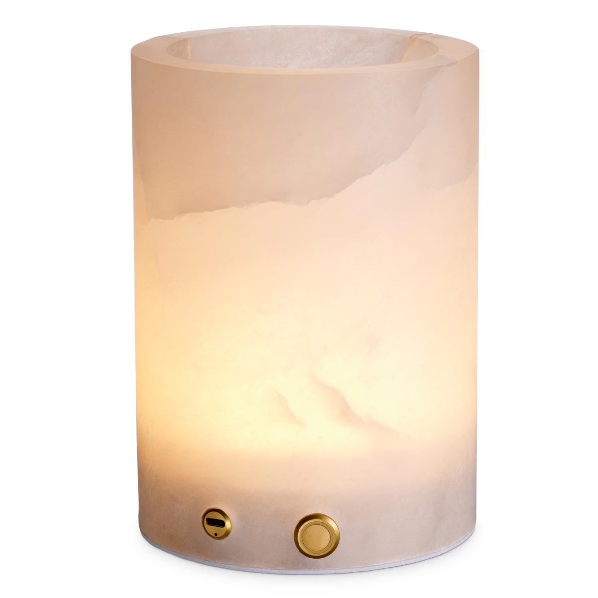 Lampa stołowa Mercer, alabaster