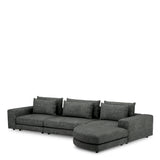Element środkowy sofy modułowej Lounge Club, Velora Charcoal