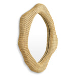 Lustro Bilbao, naturalny rattan