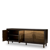 Komoda Chinnery charcoal brown oak veneer