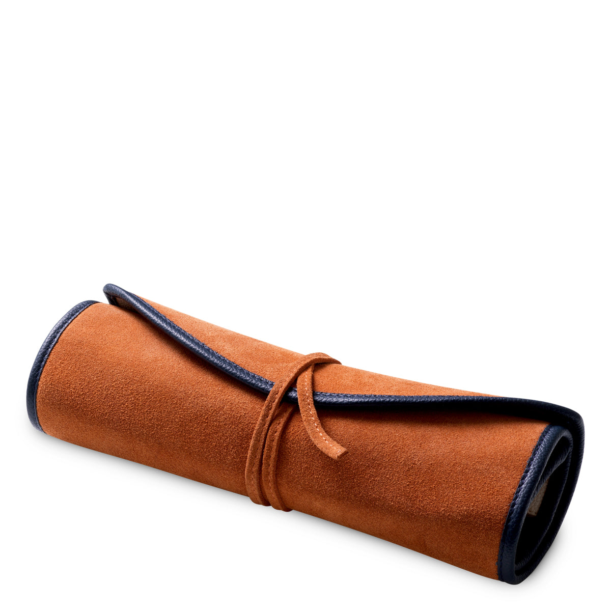 Backgammon Monte Lago, zestaw podróżny, blue leather, orange suede