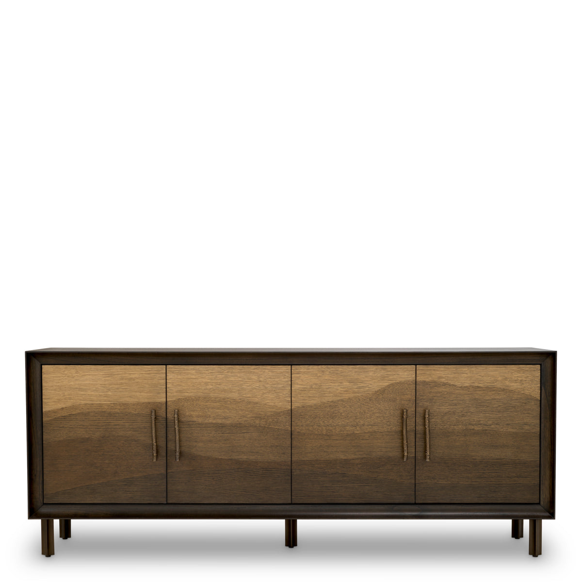 Komoda Chinnery charcoal brown oak veneer