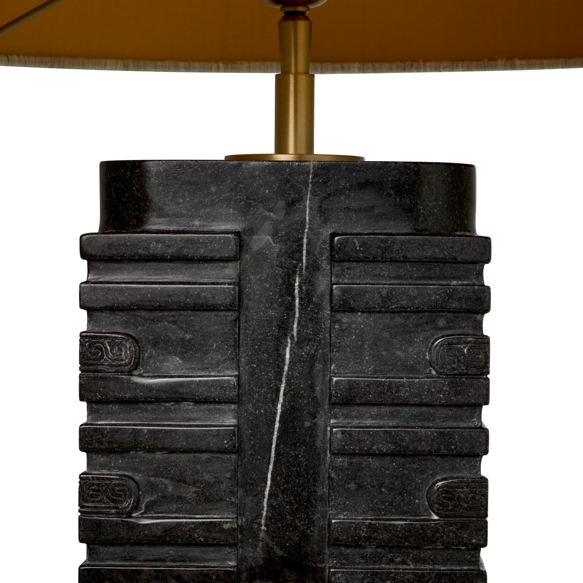 Lampa stołowa Cong dark grey marble incl shade