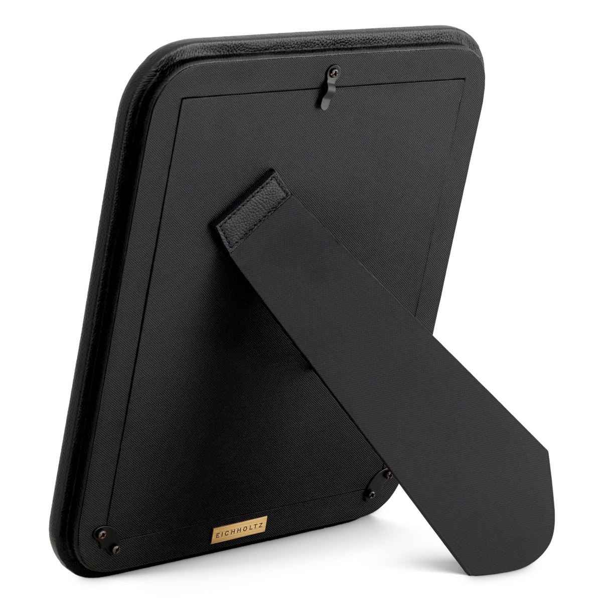 Ramki na zdjęcia Elvane, black leather, komplet 2 szt.