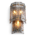 Lampa ścienna Georgette, wykończenie bronze, jasnodymione szkło