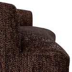 Sofa Stelvio, wykończenie walnut, norman bouclé black