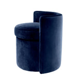 Stołek Arcadia, tkanina Savona, granatowy (midnight blue)