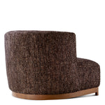 Fotel Stelvio, wykończenie walnut, norman bouclé black